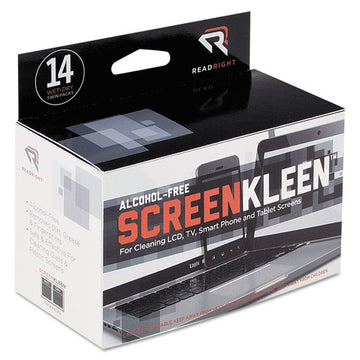Read Right® Screenkleen Alcohol-free Wipes, Cloth, 5 X 5, 14-box freeshipping - TVN Wholesale